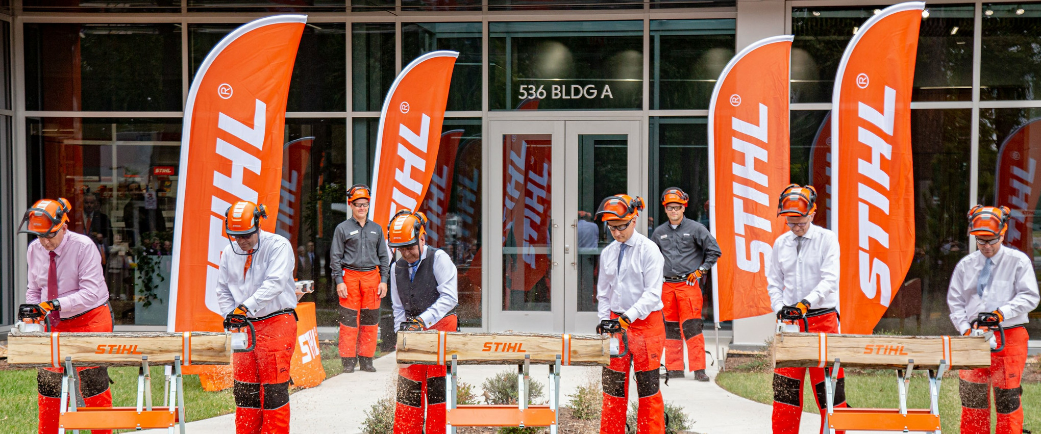 Inauguration of the new STIHL administrative building in the USA.