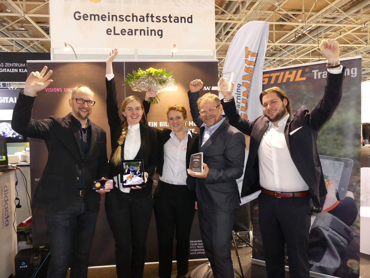 As Head of International Training Services and Product Training at STIHL, Marbod Lemke and his project team accepted the eLearning Awards at the didacta trade fair.